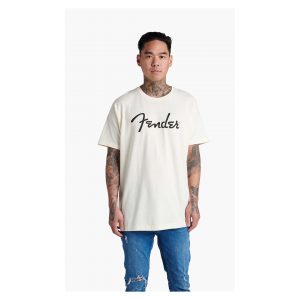 Fender® Spaghetti Logo T-Shirt, Olympic White, S