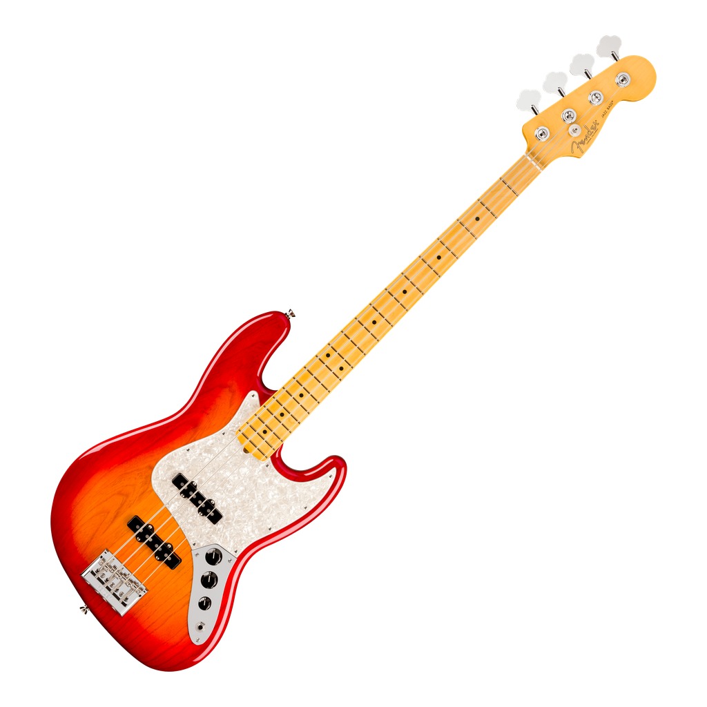 American Professional Jazz Bass® Maple Fingerboard - Aged Cherry Burst - Image 2